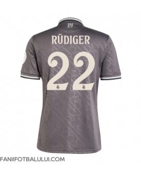 Real Madrid Antonio Rudiger #22 Tricou Fotbal Replică 2024-25 Barbati Treilea
